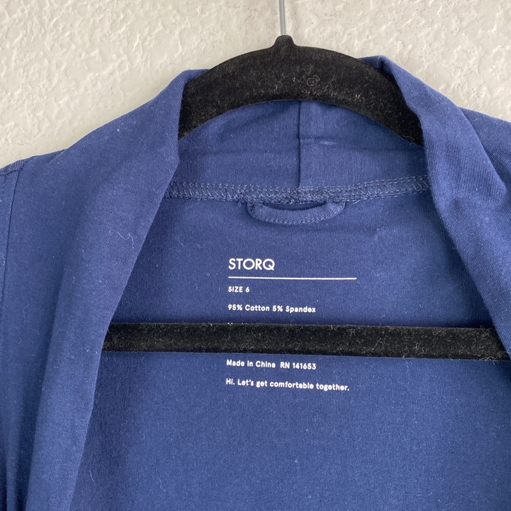 Storq navy blue robe top - Picture 3 of 5
